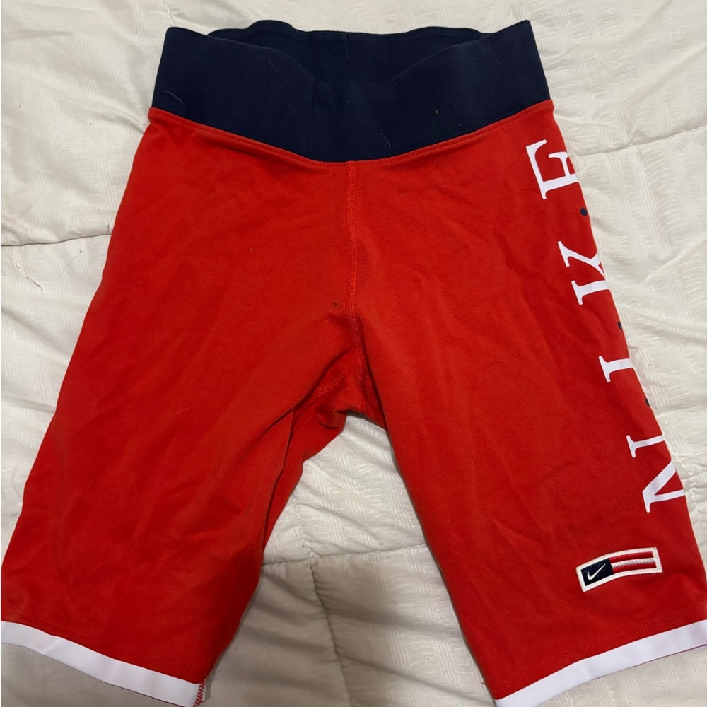 Nike Red and Blue Sports Shorts